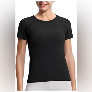 Danskin Now Women's Black Short Sleeve Top